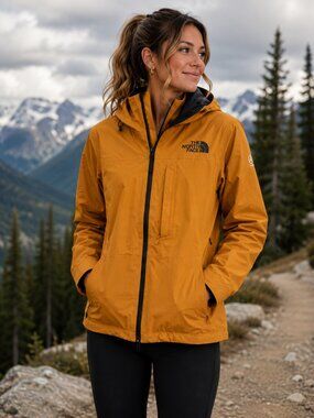 The North Face Summit Series Orange  Jacket W-Proof Size Small